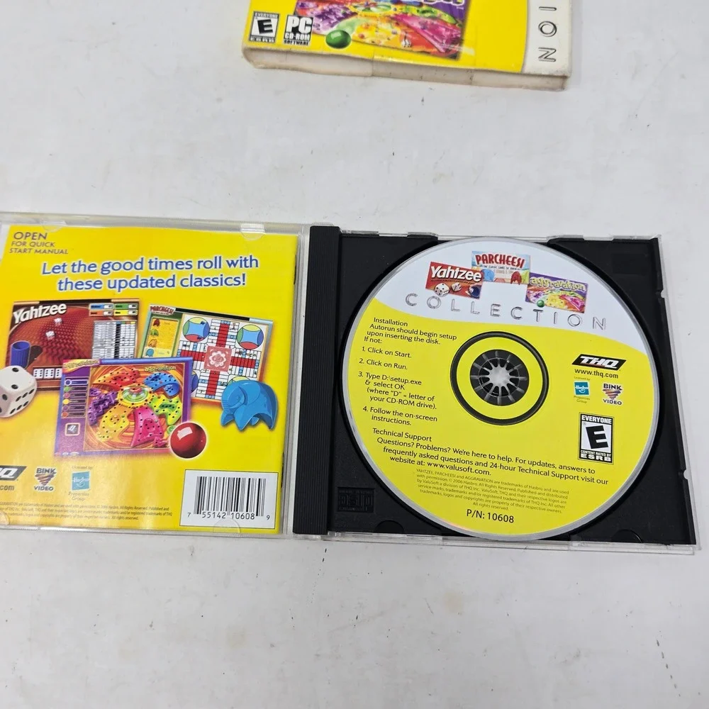 Yahtzee Parcheesi Aggravation Collection PC CD-ROM 2006 Hasbro ValuSoft Games